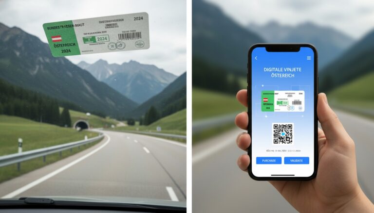 Österreich Autobahn-Vignette: Digital oder zum Kleben – Was ist besser?